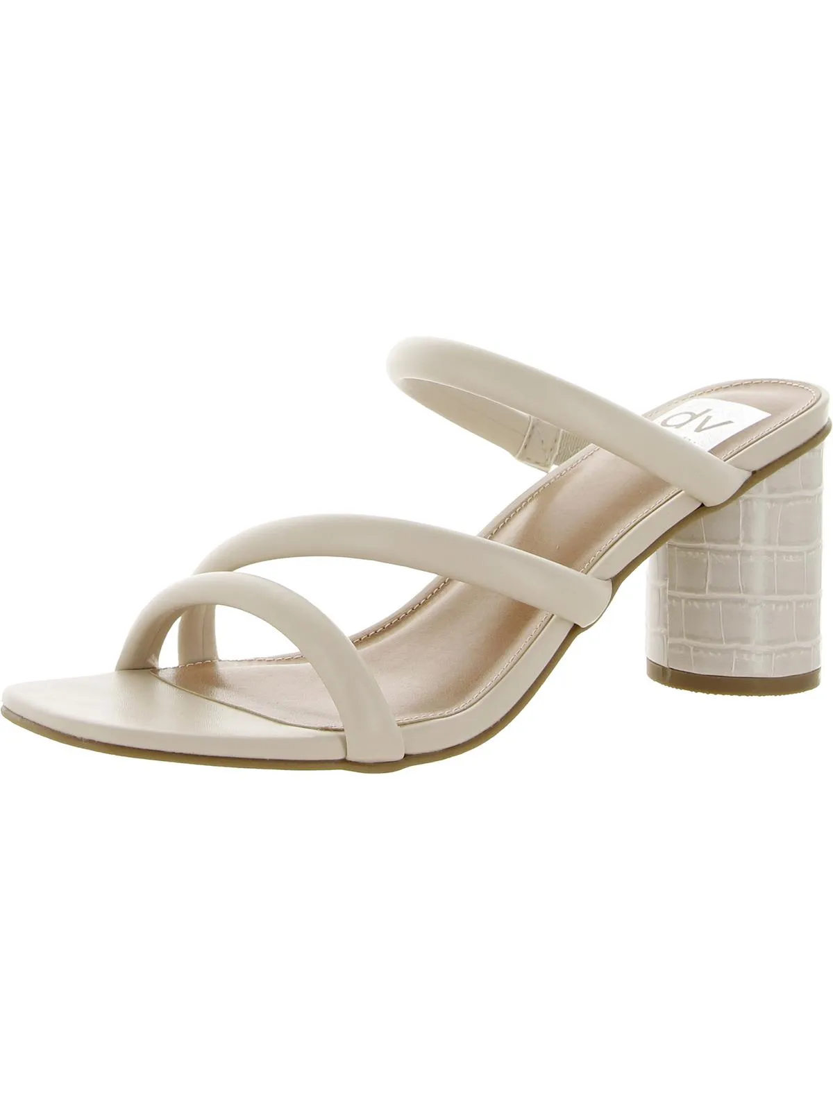Myla Womens Faux Leather Mule Sandals
