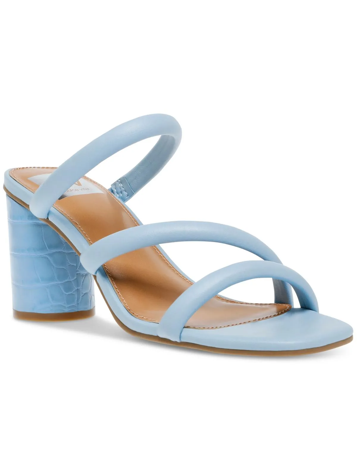 Myla Womens Faux Leather Mule Sandals