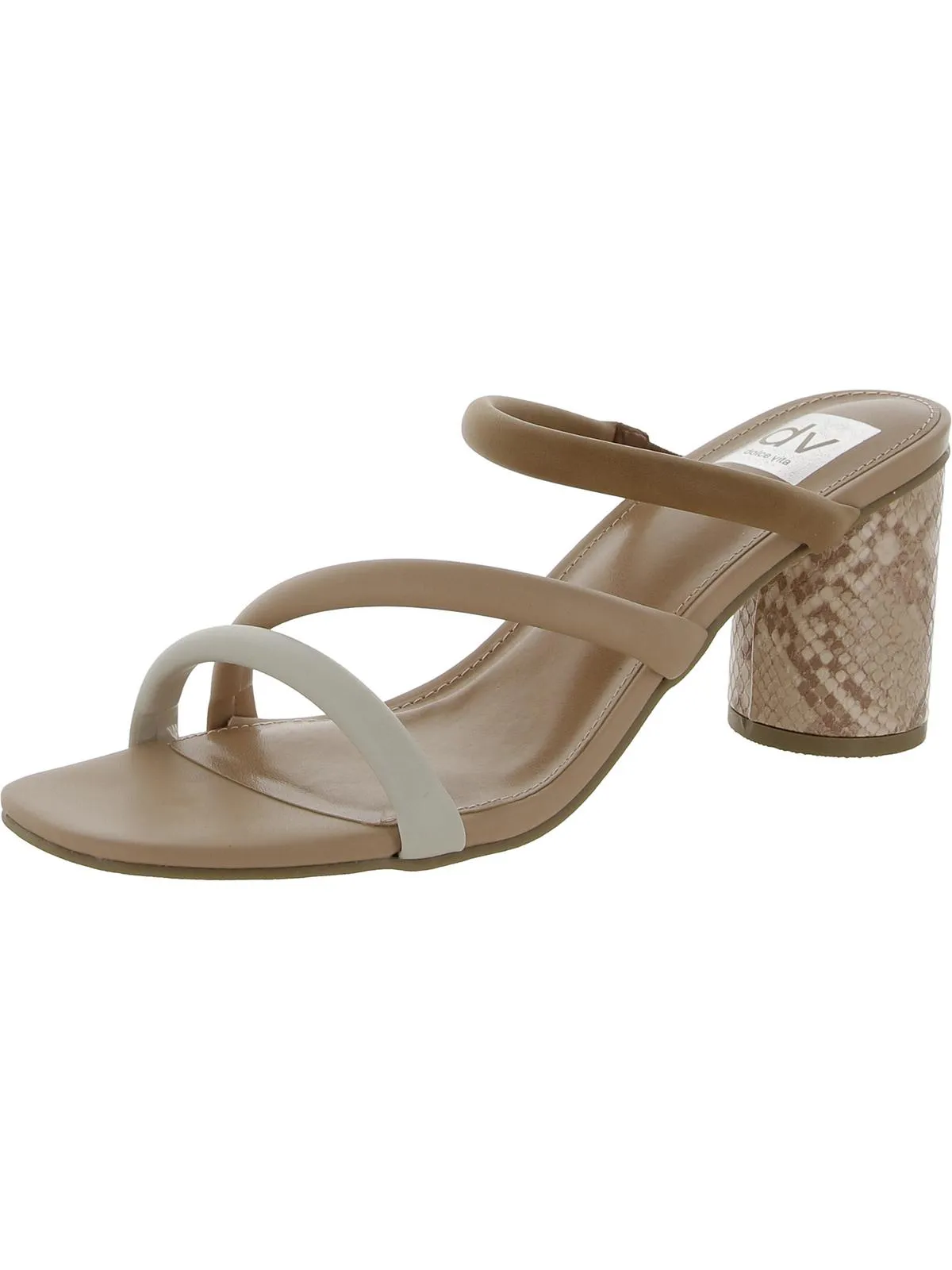 Myla Womens Faux Leather Mule Sandals