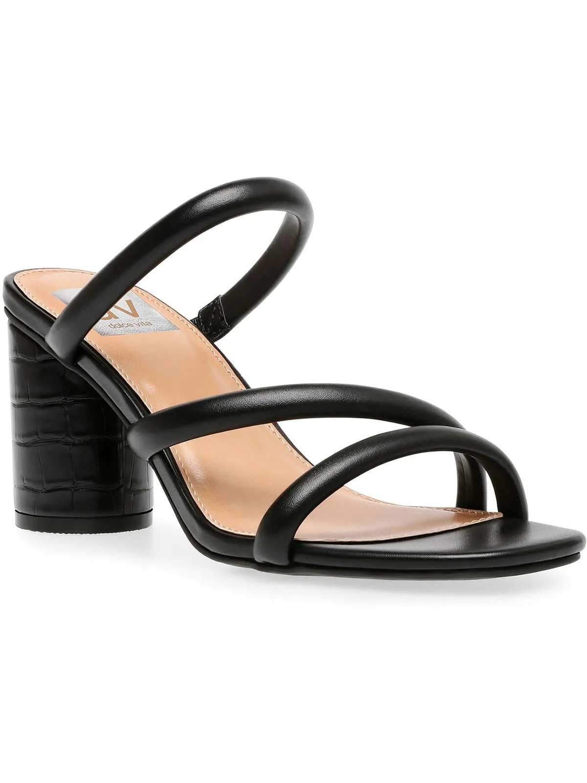Myla Womens Faux Leather Mule Sandals