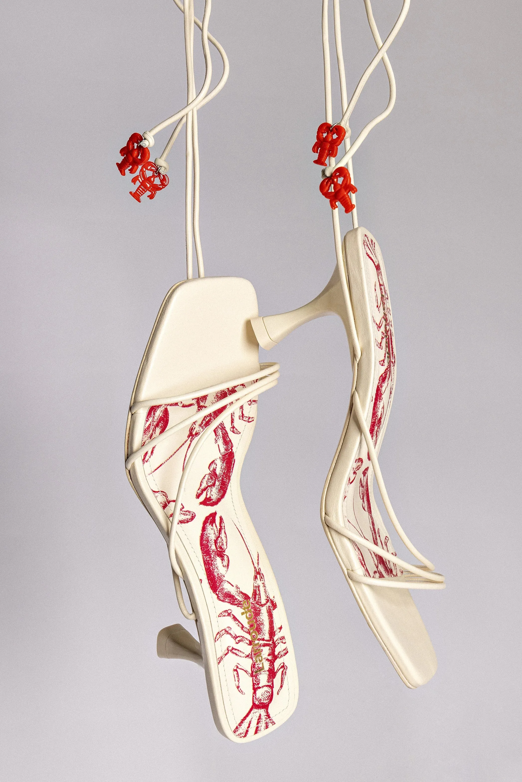 Nadia Sandal In Ivory Leather