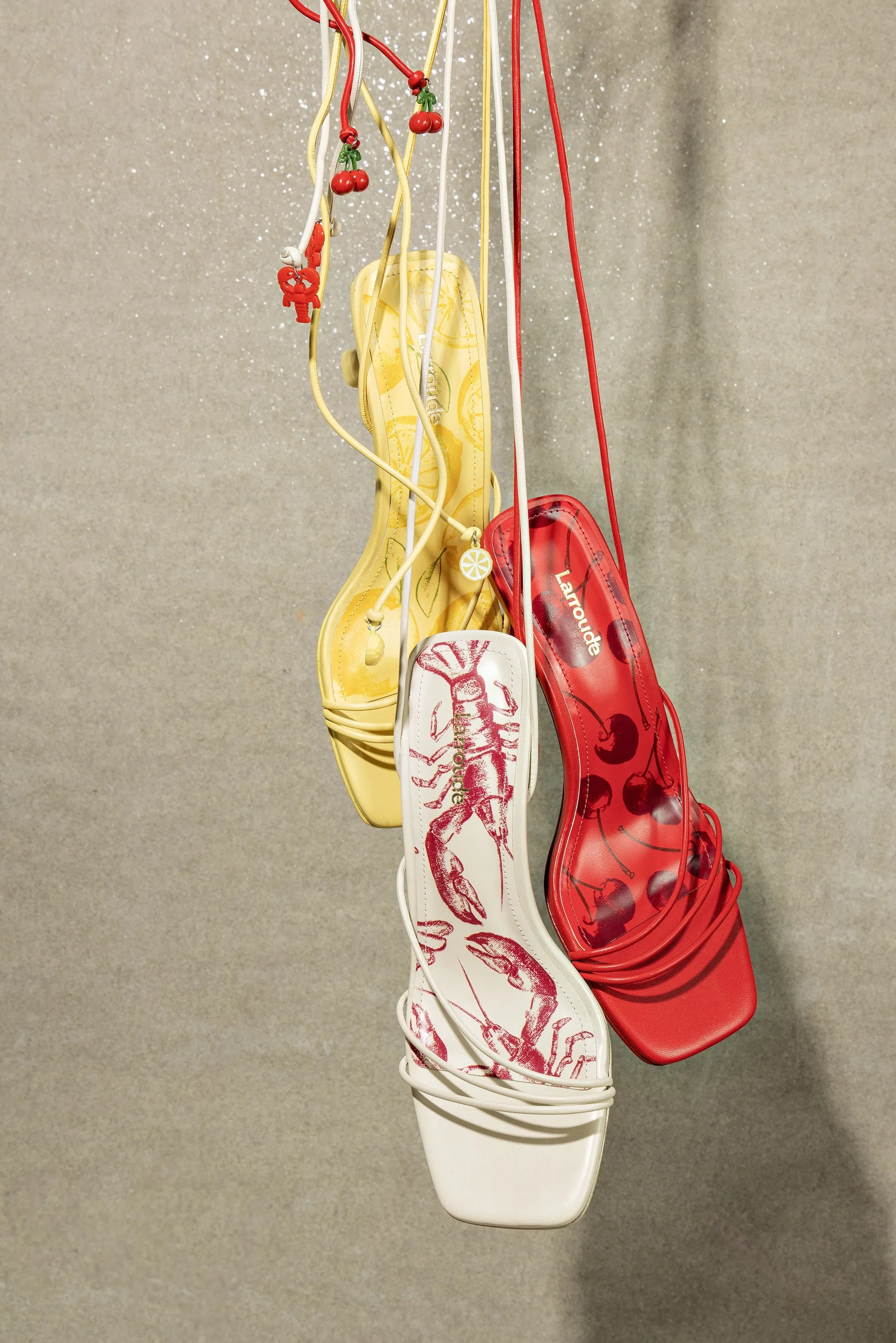 Nadia Sandal In Scarlet Leather