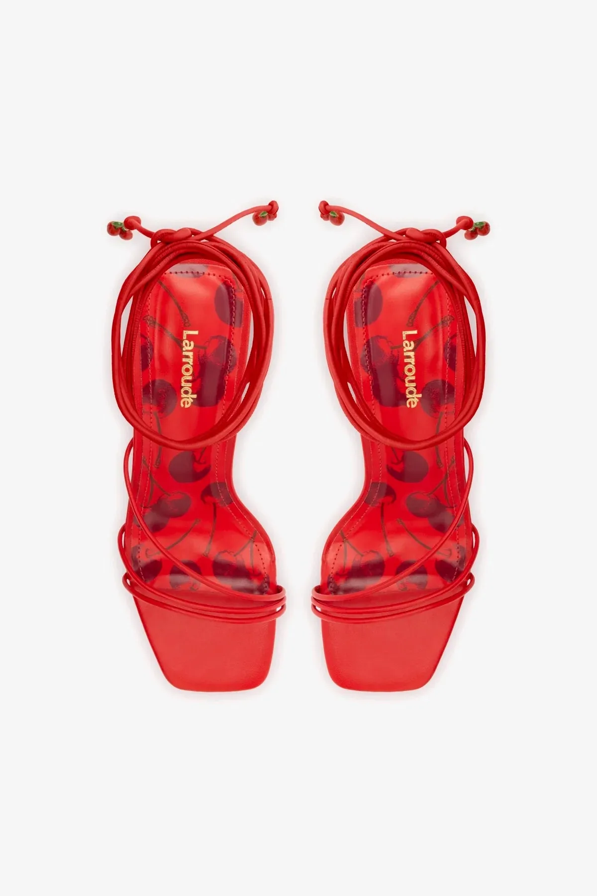 Nadia Sandal In Scarlet Leather