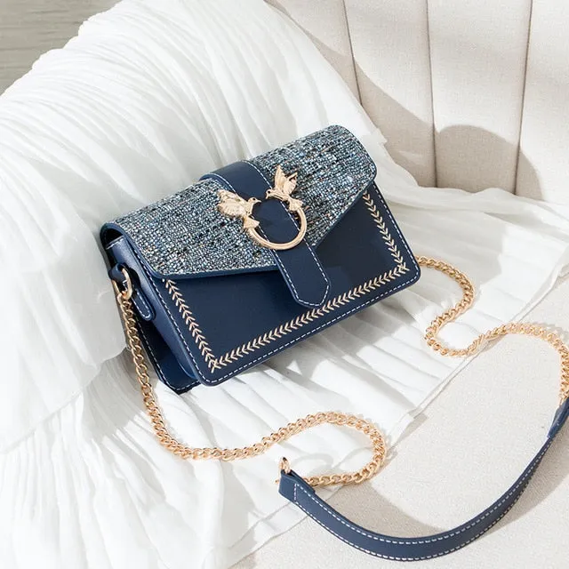 New Fashion Luxury Chain Shoulder Bags Mini Crossbody Bags For Women Vintage High Quality Zipper Handbags Tote Female Flap Purse Fashion Nova Bags