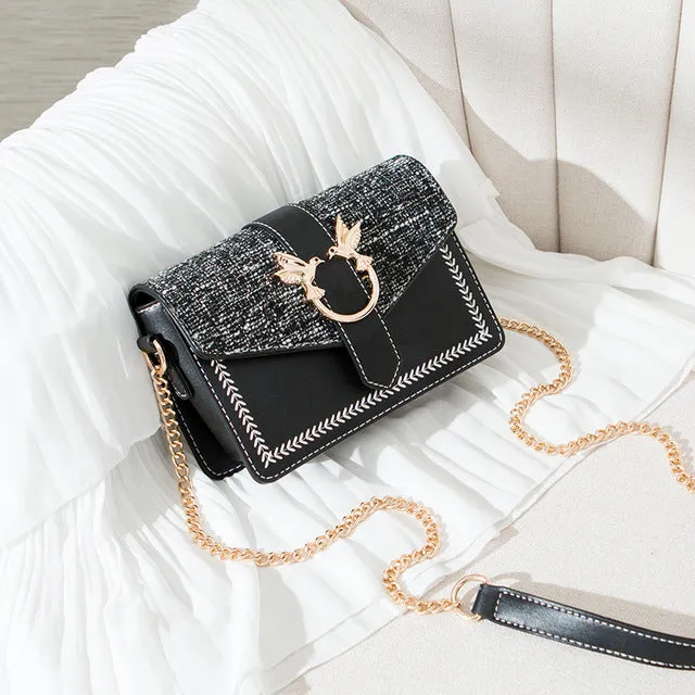 New Fashion Luxury Chain Shoulder Bags Mini Crossbody Bags For Women Vintage High Quality Zipper Handbags Tote Female Flap Purse Fashion Nova Bags