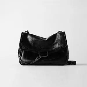 New Rhombus Black Rock Soft Single Shoulder Oblique Span Chain Bag Luxury Handbags for Woman 2020 PU Leather Messenger Bag Fashion Nova Bags