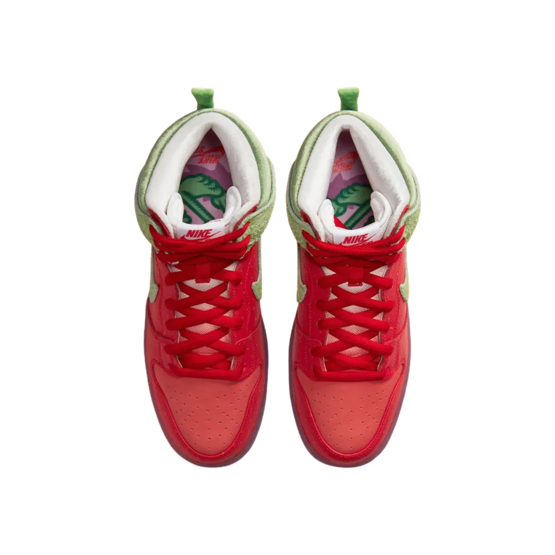 Nike Dunk Hi Strawberry Cough Regular Box University Spanich Green White Nike Dunk