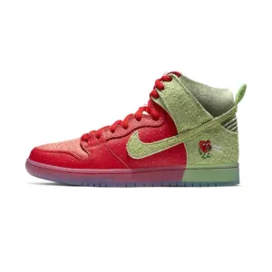Nike Dunk Hi Strawberry Cough Regular Box University Spanich Green White Nike Dunk