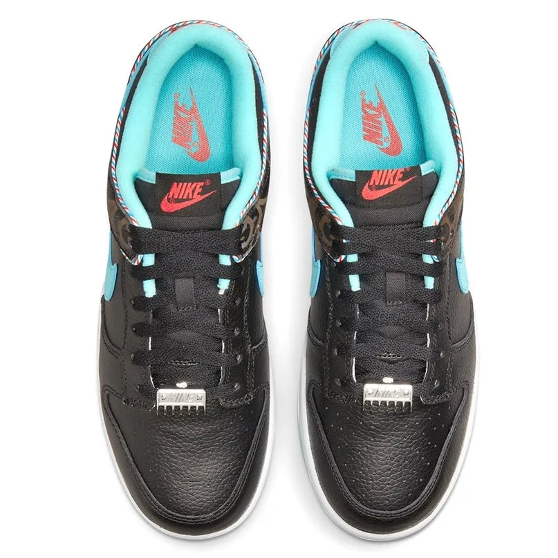 Nike Dunk Low Barber Shop Black Teal Blue Vast Grey White Nike Dunk