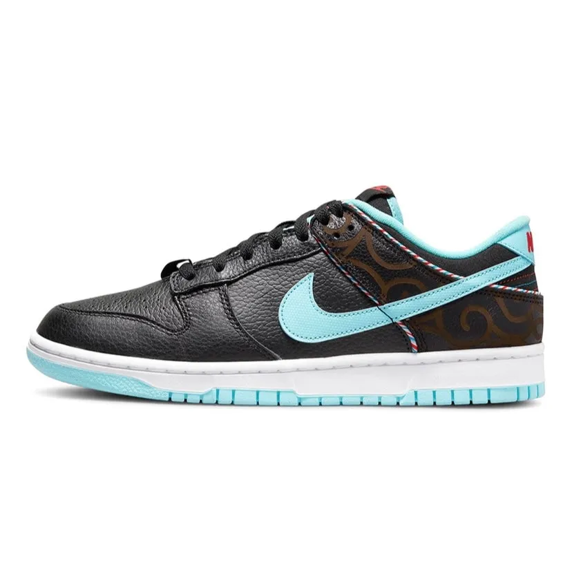Nike Dunk Low Barber Shop Black Teal Blue Vast Grey White Nike Dunk