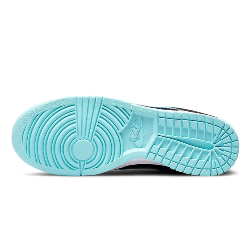 Nike Dunk Low Barber Shop Black Teal Blue Vast Grey White Nike Dunk