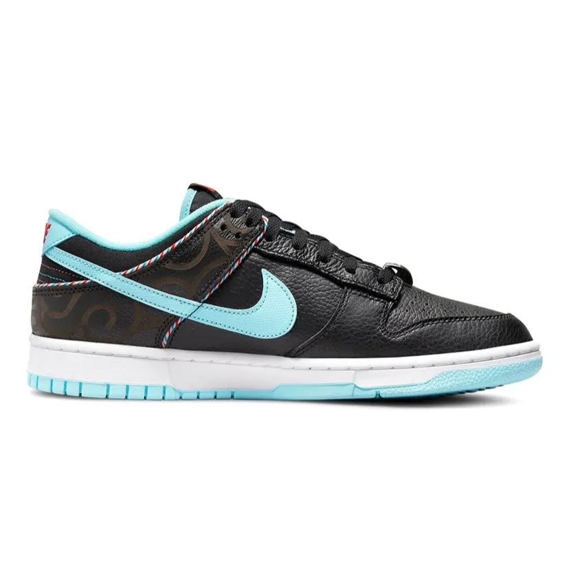 Nike Dunk Low Barber Shop Black Teal Blue Vast Grey White Nike Dunk