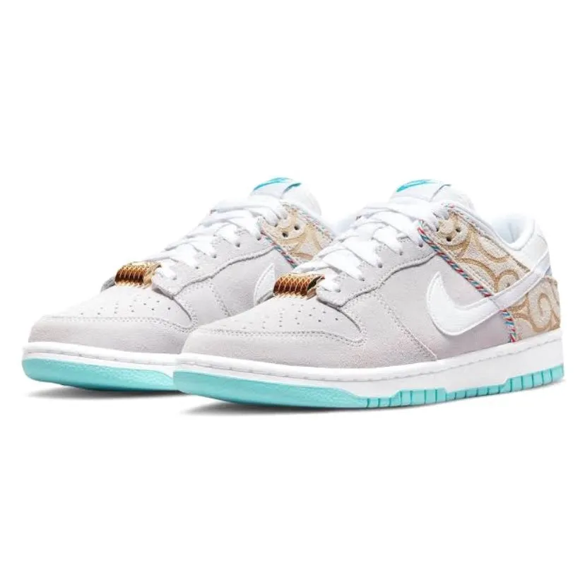 Nike Dunk Low Barber Shop Teal Blue Vast Grey White Nike Dunk