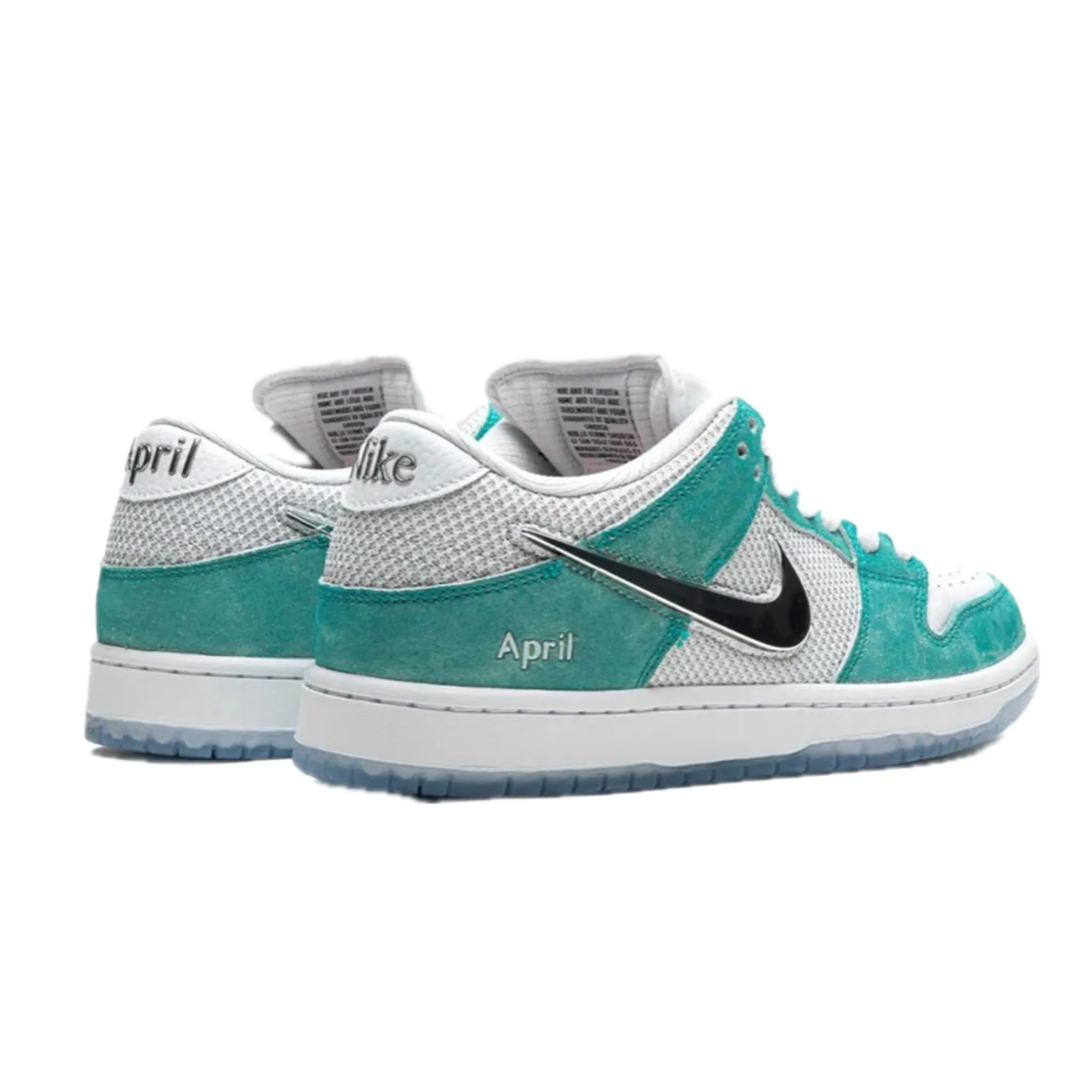 Nike SB Dunk Low April Skateboards Turbo Green Metallic Silver Nike Dunk