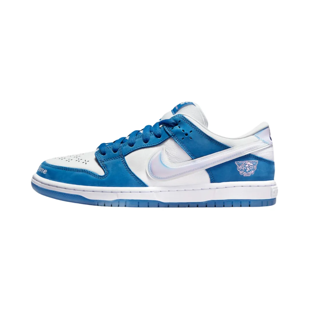 Nike SB Dunk Low Born X Raised One Block At A Time Deep Royal Blue White Nike Dunk
