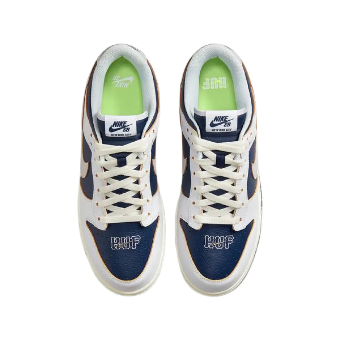 Nike SB Dunk Low HUF New York City White Vast Grey Midnight Navy Nike Dunk