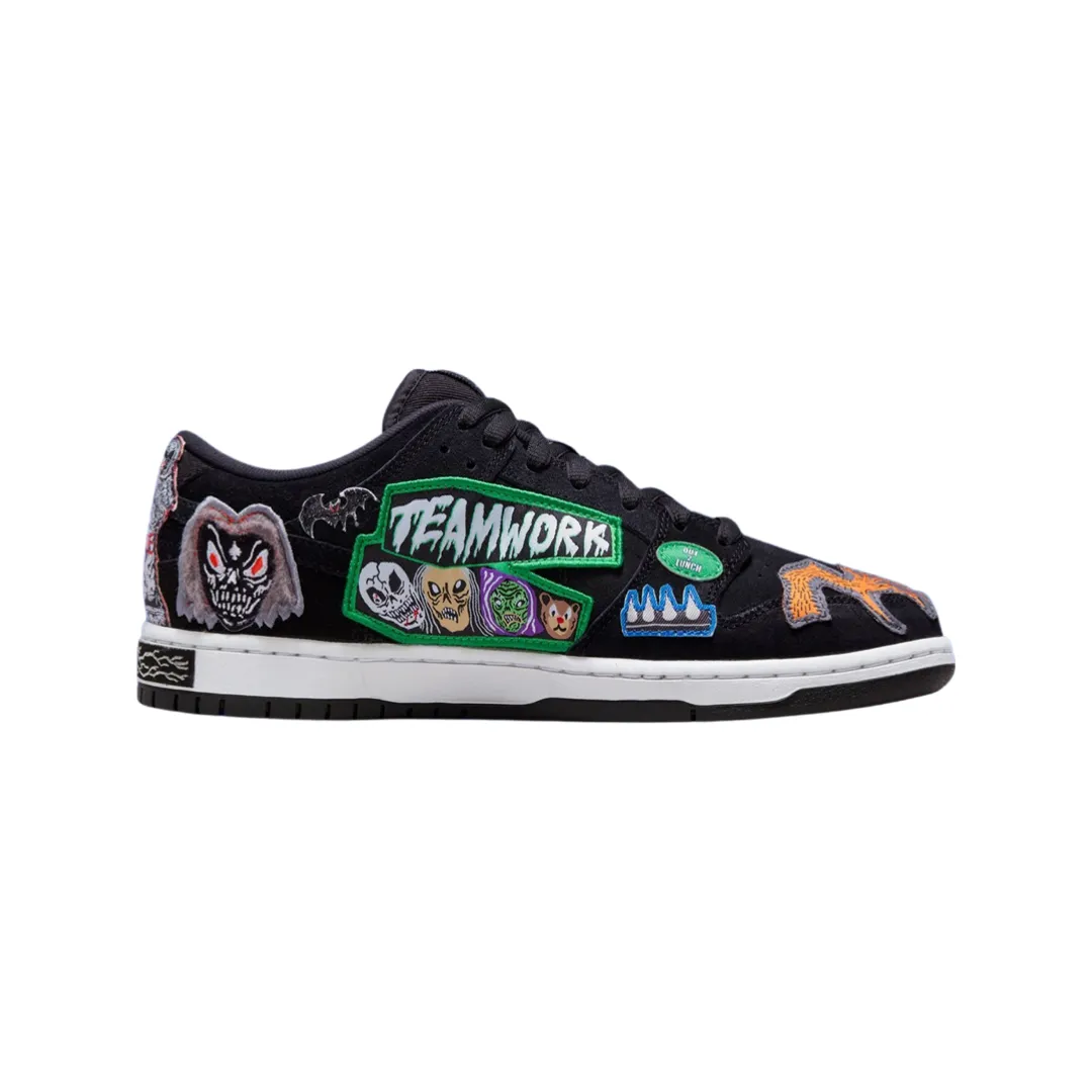 Nike SB Dunk Low Neck Face Black White Multi Colour Nike Dunk