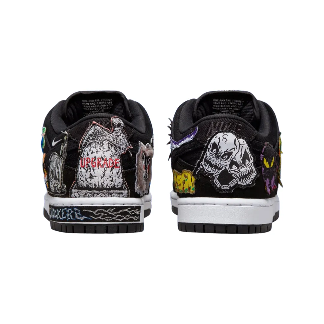Nike SB Dunk Low Neck Face Black White Multi Colour Nike Dunk