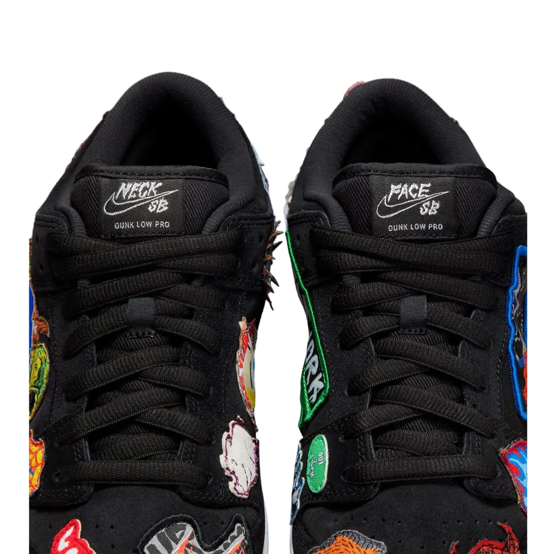 Nike SB Dunk Low Neck Face Black White Multi Colour Nike Dunk
