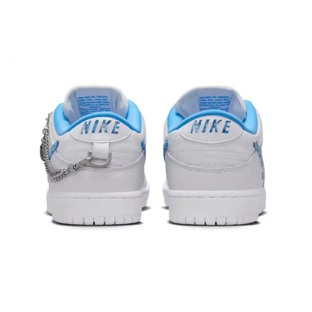 Nike SB Dunk Low Pro Nicole Hause White University Blue Midnight Navy Pure Platinum Nike Dunk