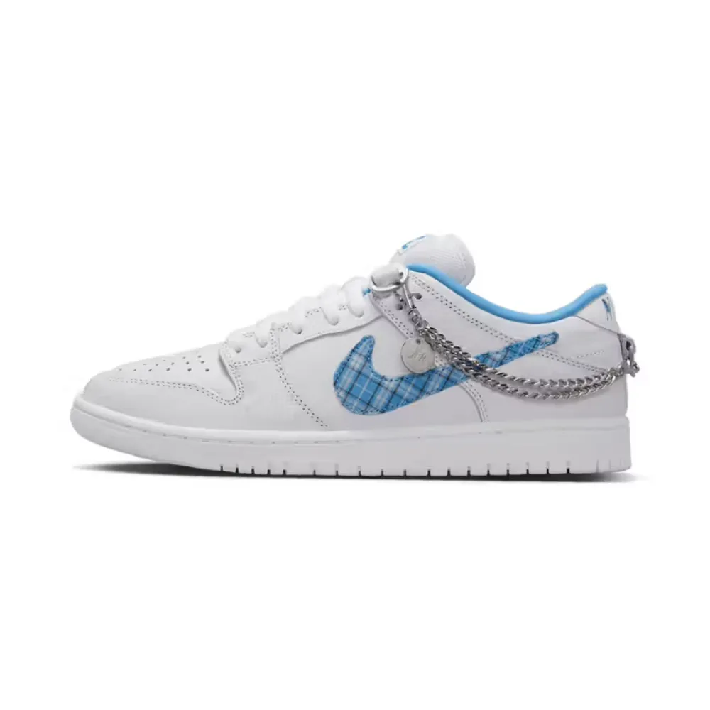 Nike SB Dunk Low Pro Nicole Hause White University Blue Midnight Navy Pure Platinum Nike Dunk
