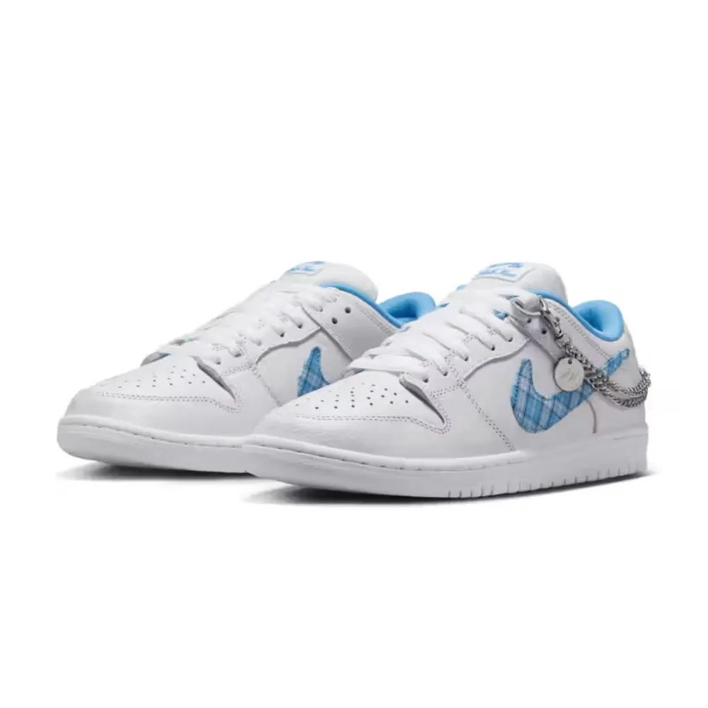 Nike SB Dunk Low Pro Nicole Hause White University Blue Midnight Navy Pure Platinum Nike Dunk