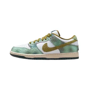 Nike SB Dunk Low Pro QS Oil Green Desert Moss White Nike Dunk