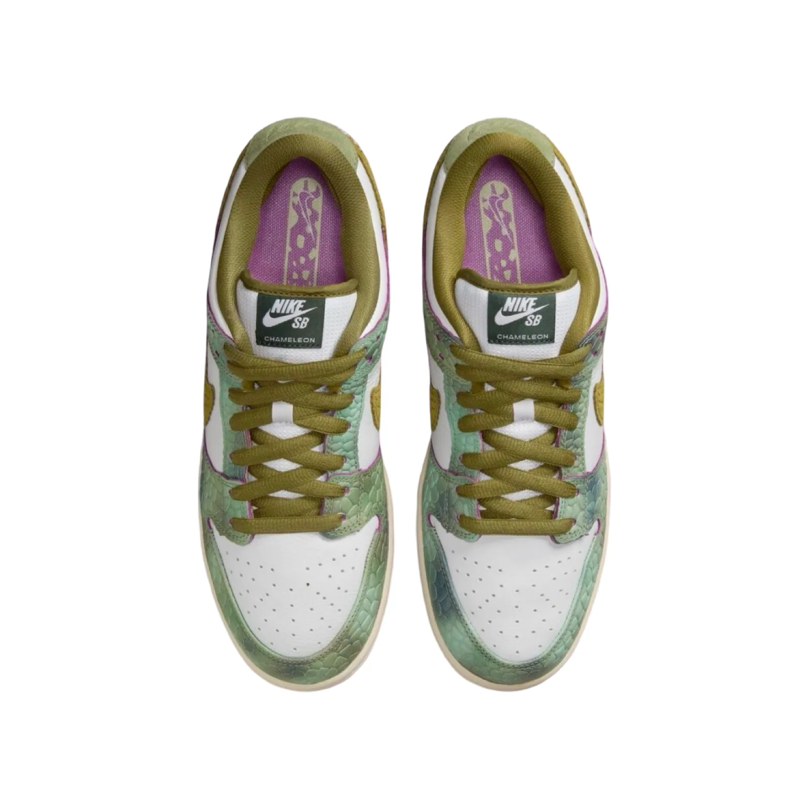 Nike SB Dunk Low Pro QS Oil Green Desert Moss White Nike Dunk