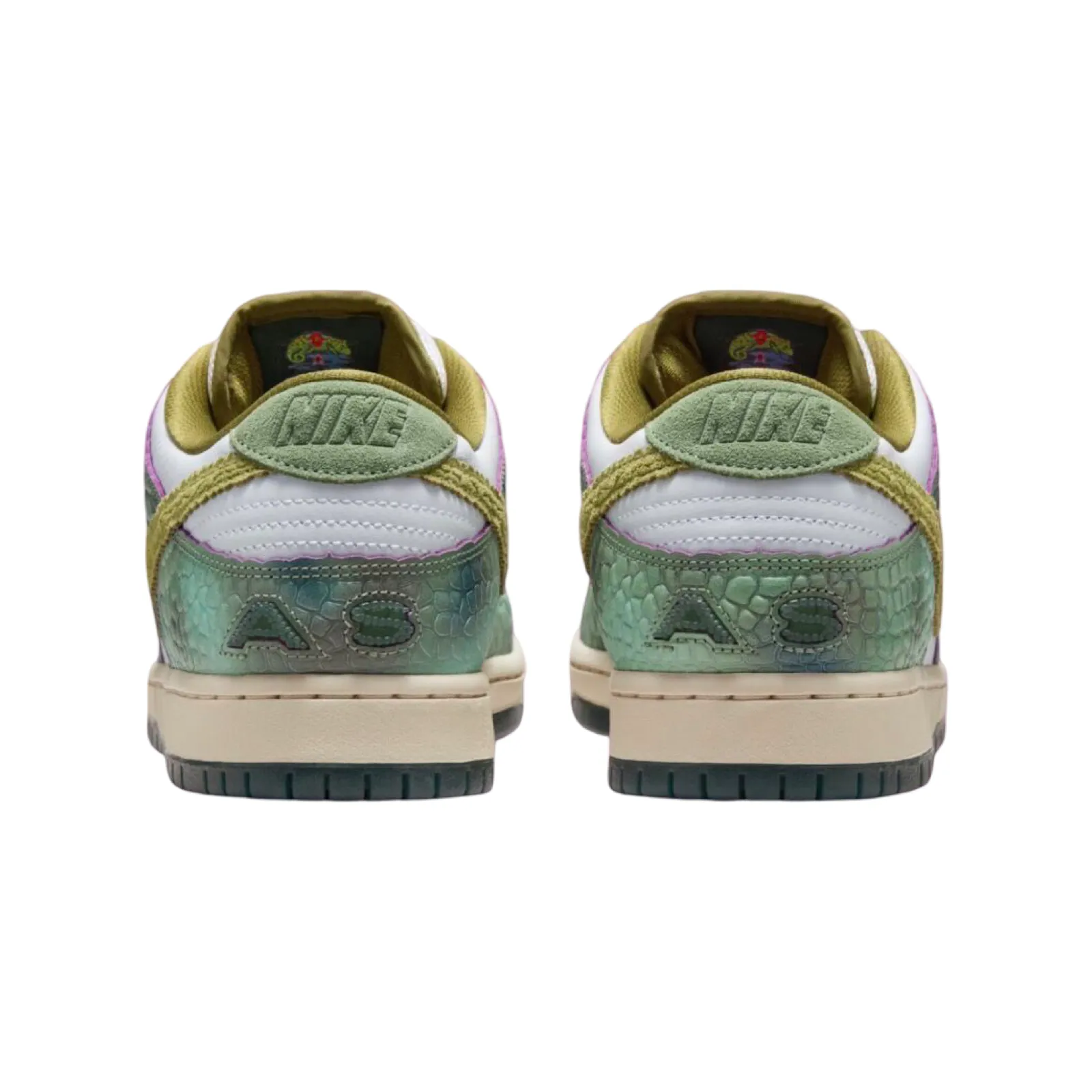 Nike SB Dunk Low Pro QS Oil Green Desert Moss White Nike Dunk