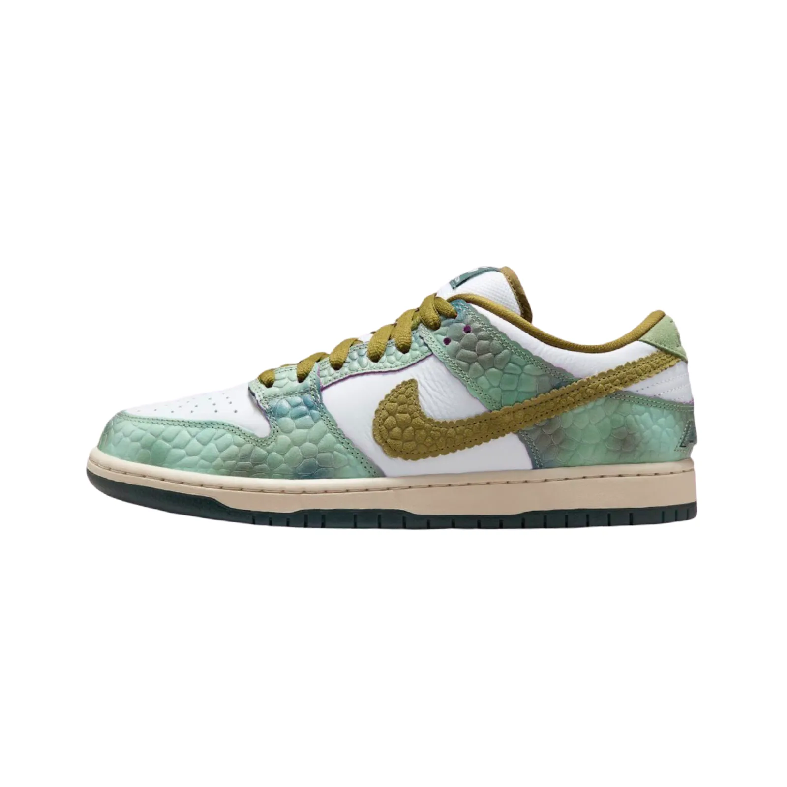 Nike SB Dunk Low Pro QS Oil Green Desert Moss White Nike Dunk