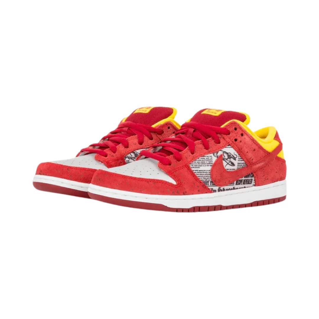 Nike SB Dunk Low Rukus Crawfish Action Red Metallic Silver Tour Yellow (Regular Box) Nike Dunk
