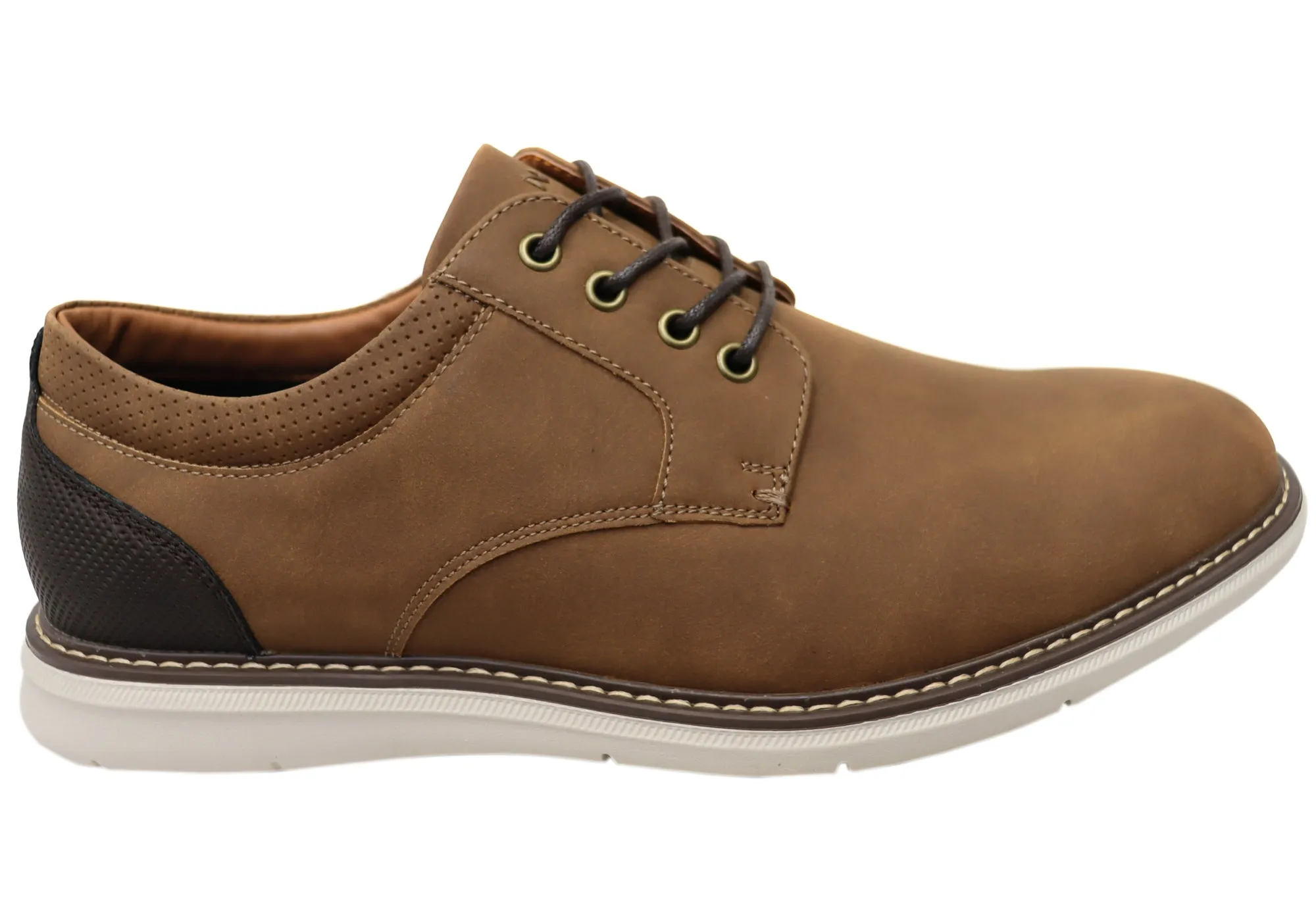 Nunn Bush By Florsheim Mens EE Extra Wide Chase Plain Ox Shoes Florsheim Shoes