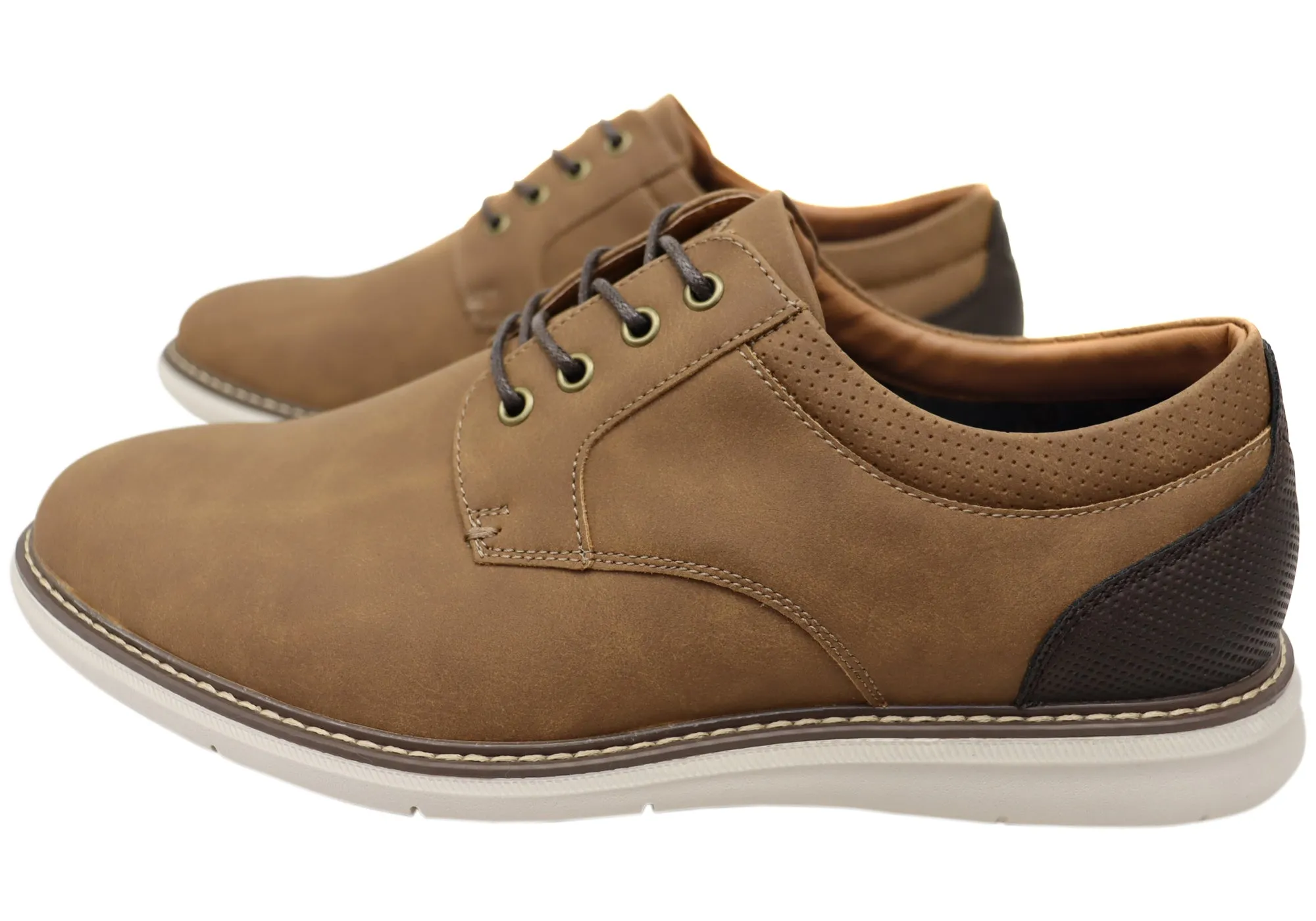 Nunn Bush By Florsheim Mens EE Extra Wide Chase Plain Ox Shoes Florsheim Shoes