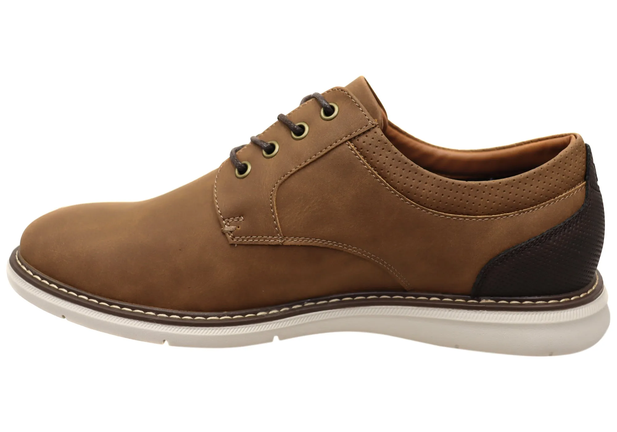 Nunn Bush By Florsheim Mens EE Extra Wide Chase Plain Ox Shoes Florsheim Shoes
