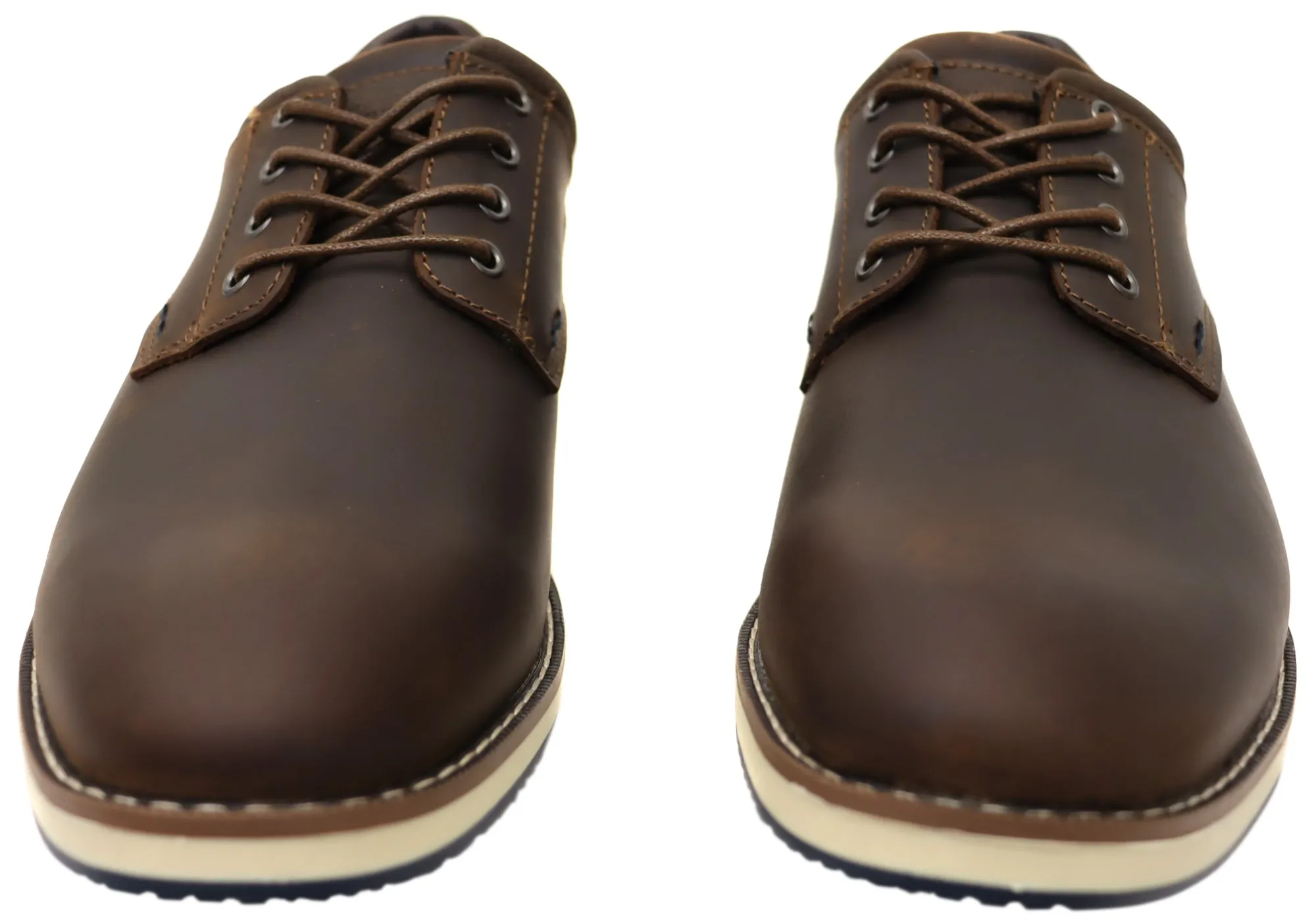 Nunn Bush By Florsheim Mens EE Extra Wide Circuit Plain Leather Shoes Florsheim Shoes