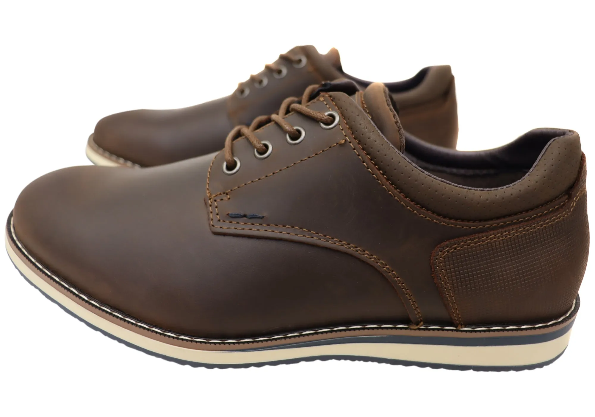 Nunn Bush By Florsheim Mens EE Extra Wide Circuit Plain Leather Shoes Florsheim Shoes