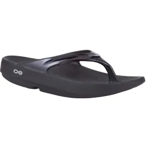 Oofos Oolala Black Slide- 1400 Shoes Oofos Women