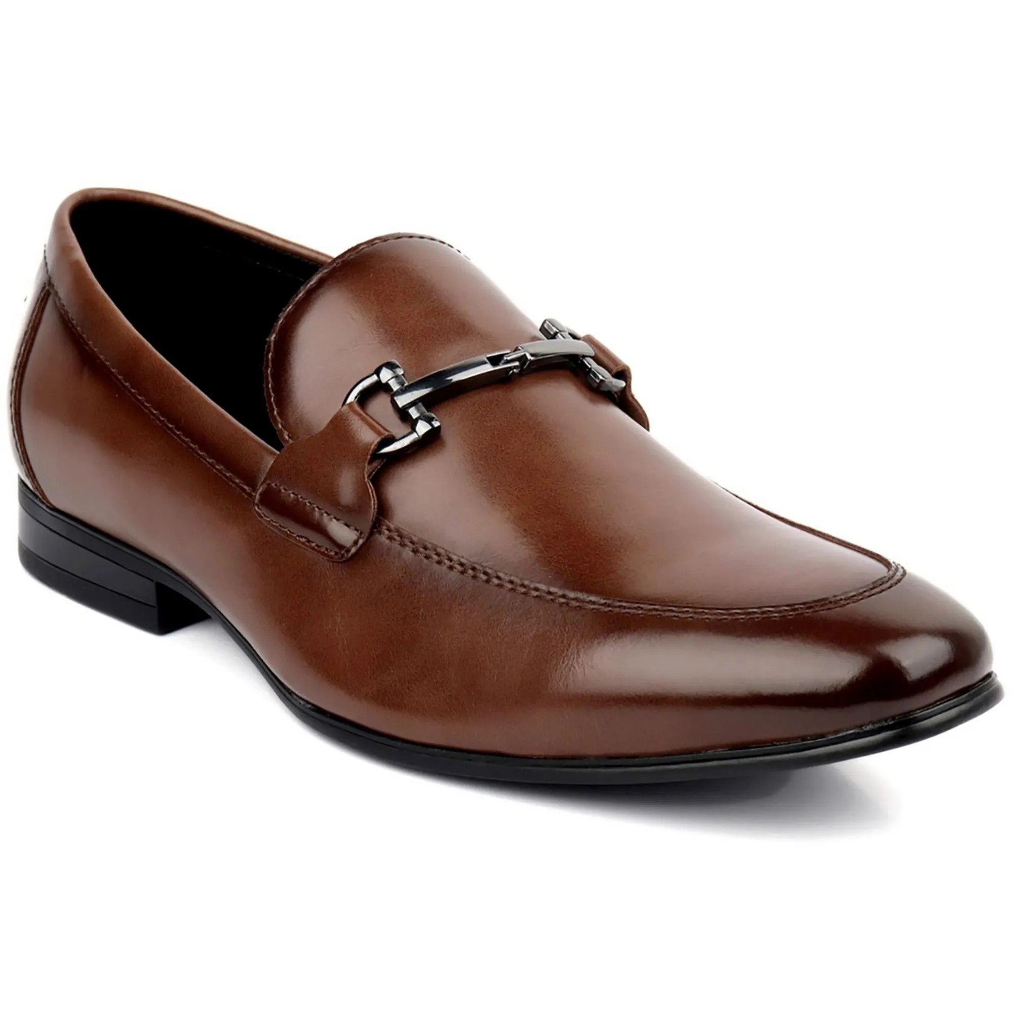 Otis Mens Faux Leather Slip-On Loafers