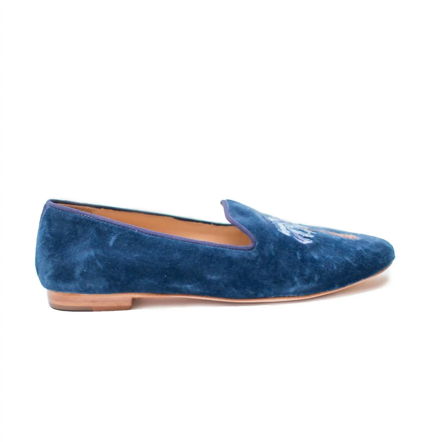 Palm Tree Slipper In Blue Smoke