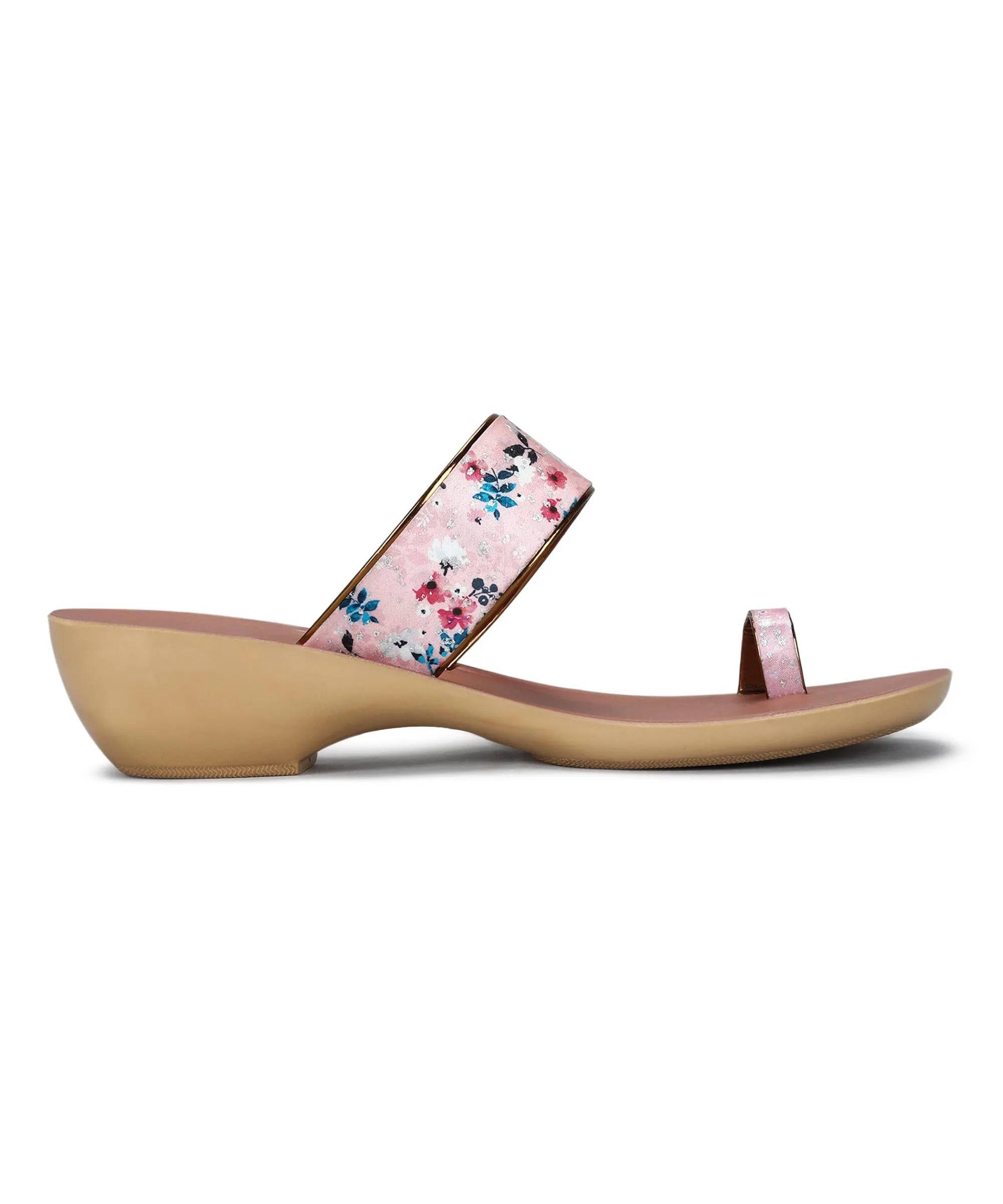Paragon Women's Slip On Flat Peach Sandals | Durable Dailywear Sandals