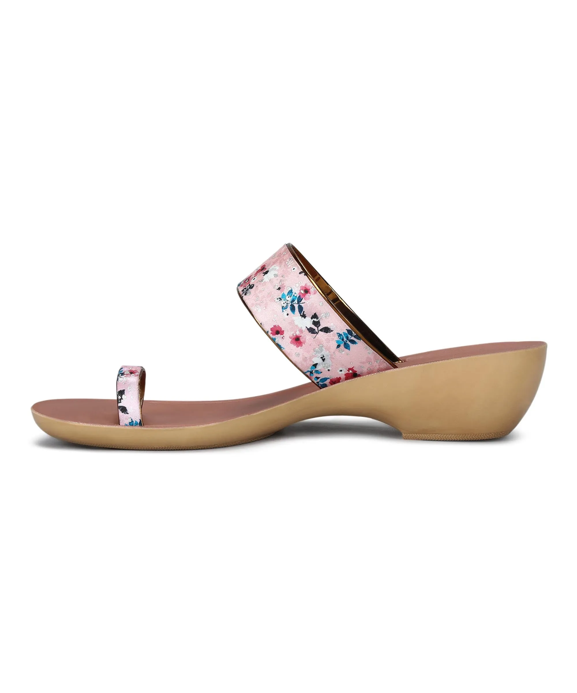 Paragon Women's Slip On Flat Peach Sandals | Durable Dailywear Sandals