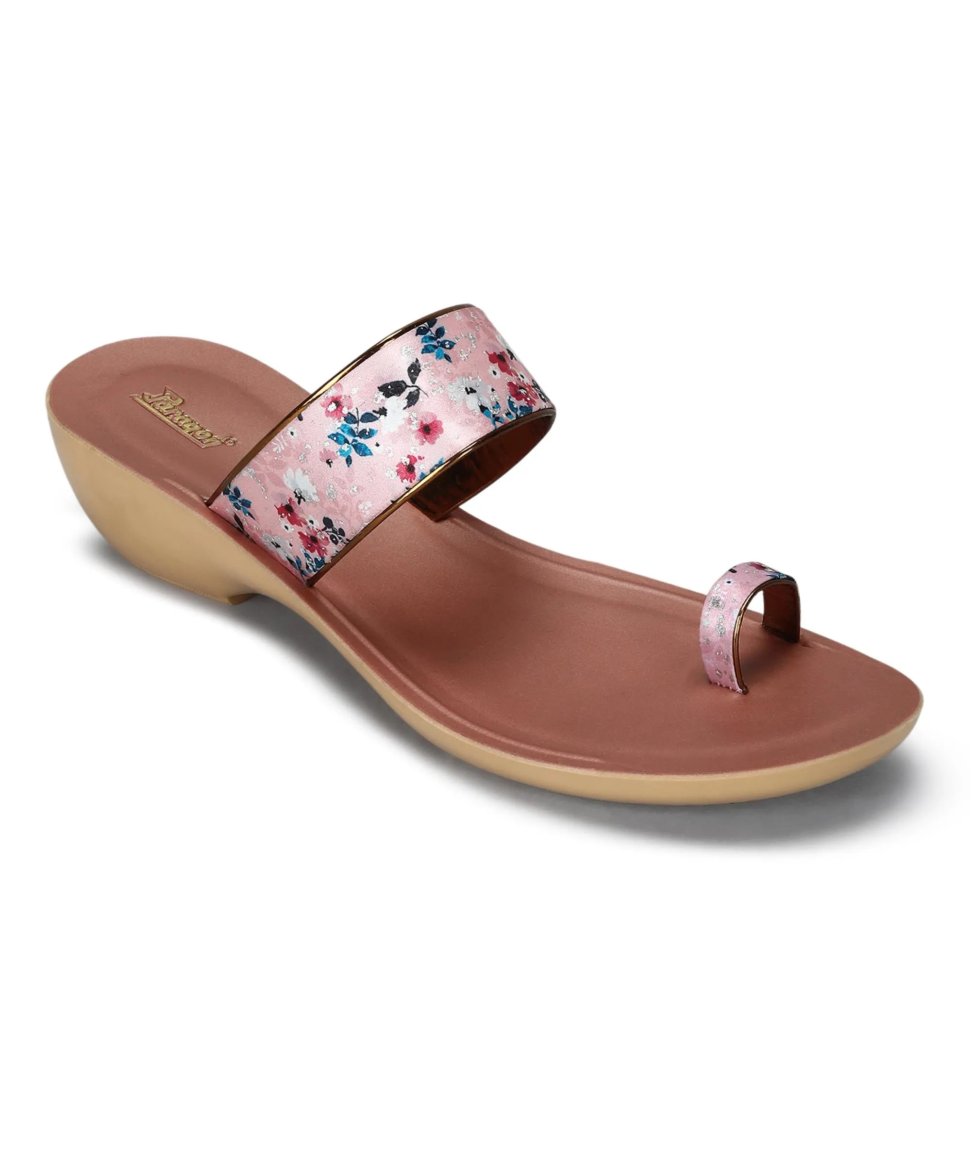 Paragon Women's Slip On Flat Peach Sandals | Durable Dailywear Sandals