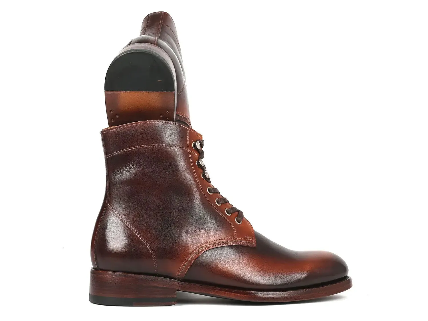 Paul Parkman Shoes Paul Parkman Men's Burnished Leather Boots in Brown