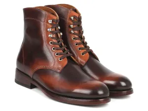 Paul Parkman Shoes Paul Parkman Men's Burnished Leather Boots in Brown