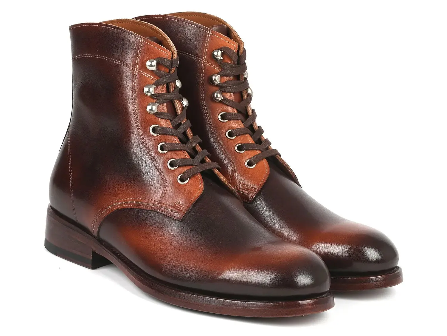 Paul Parkman Shoes Paul Parkman Men's Burnished Leather Boots in Brown