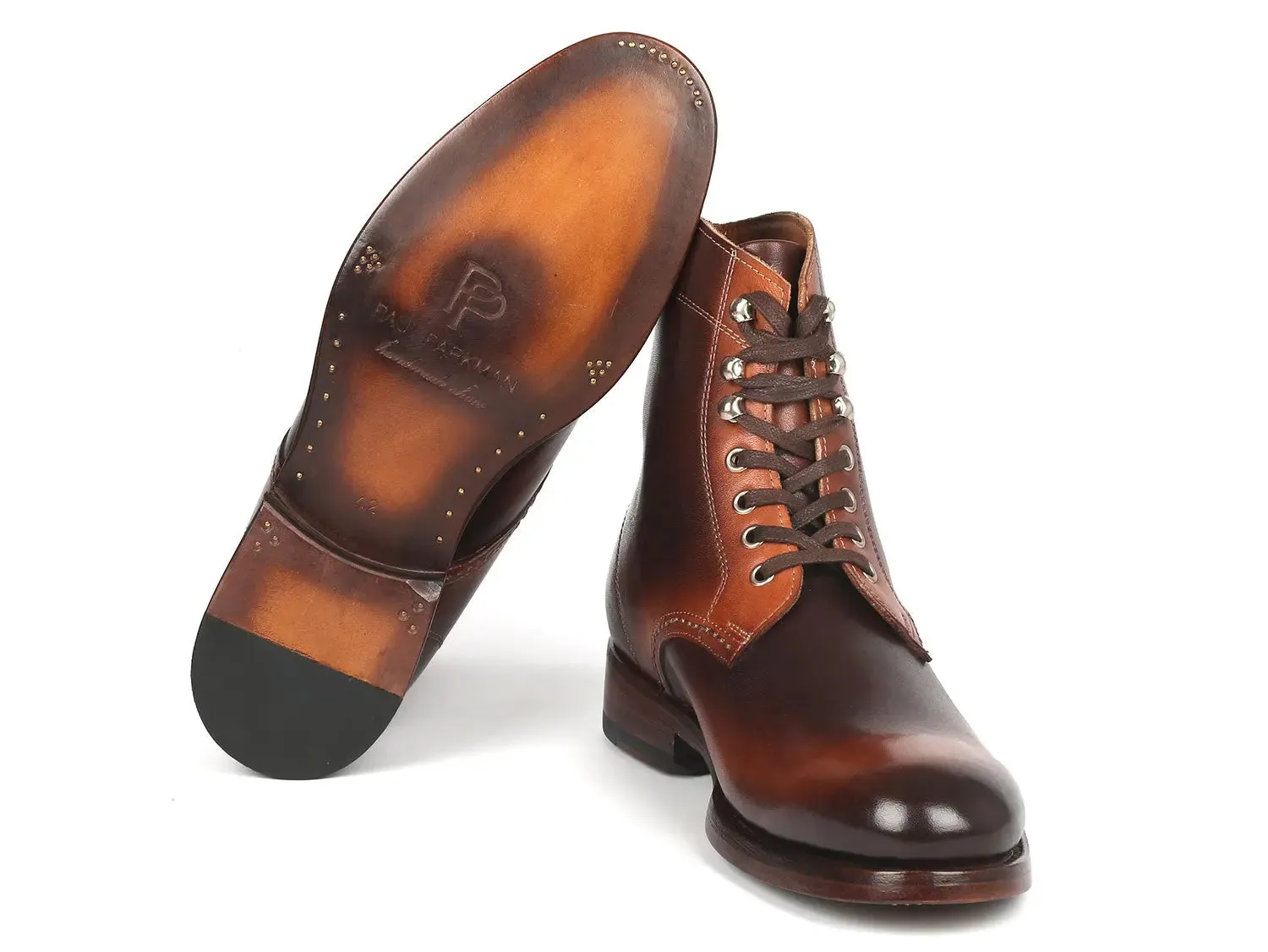 Paul Parkman Shoes Paul Parkman Men's Burnished Leather Boots in Brown