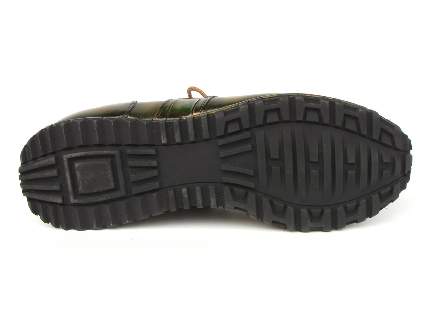 Paul Parkman Shoes Paul Parkman Men's Olive Green Hand-Painted Sneakers