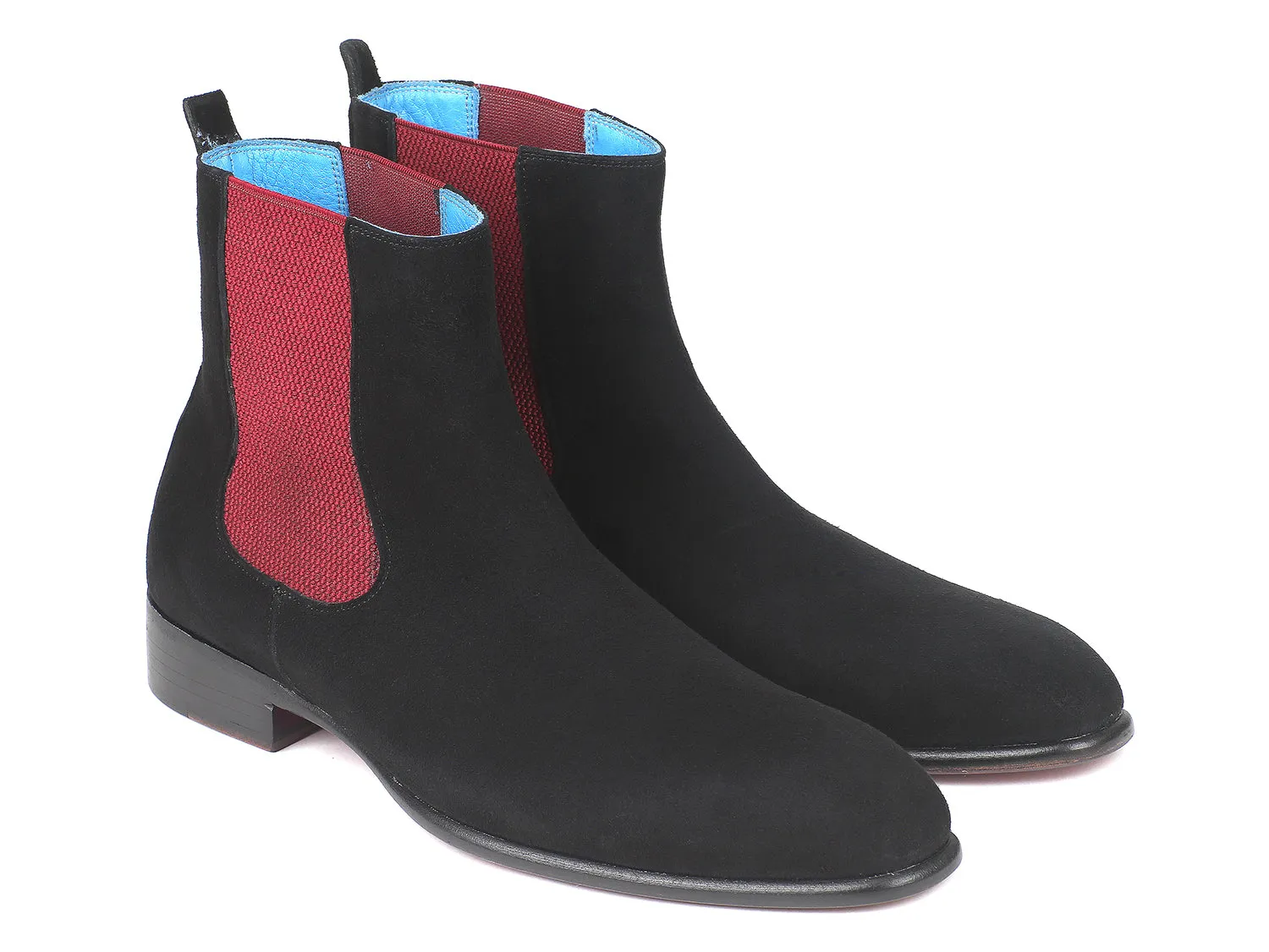 Paul Parkman Shoes Paul Parkman Men's Suede Chelsea Boots in Black