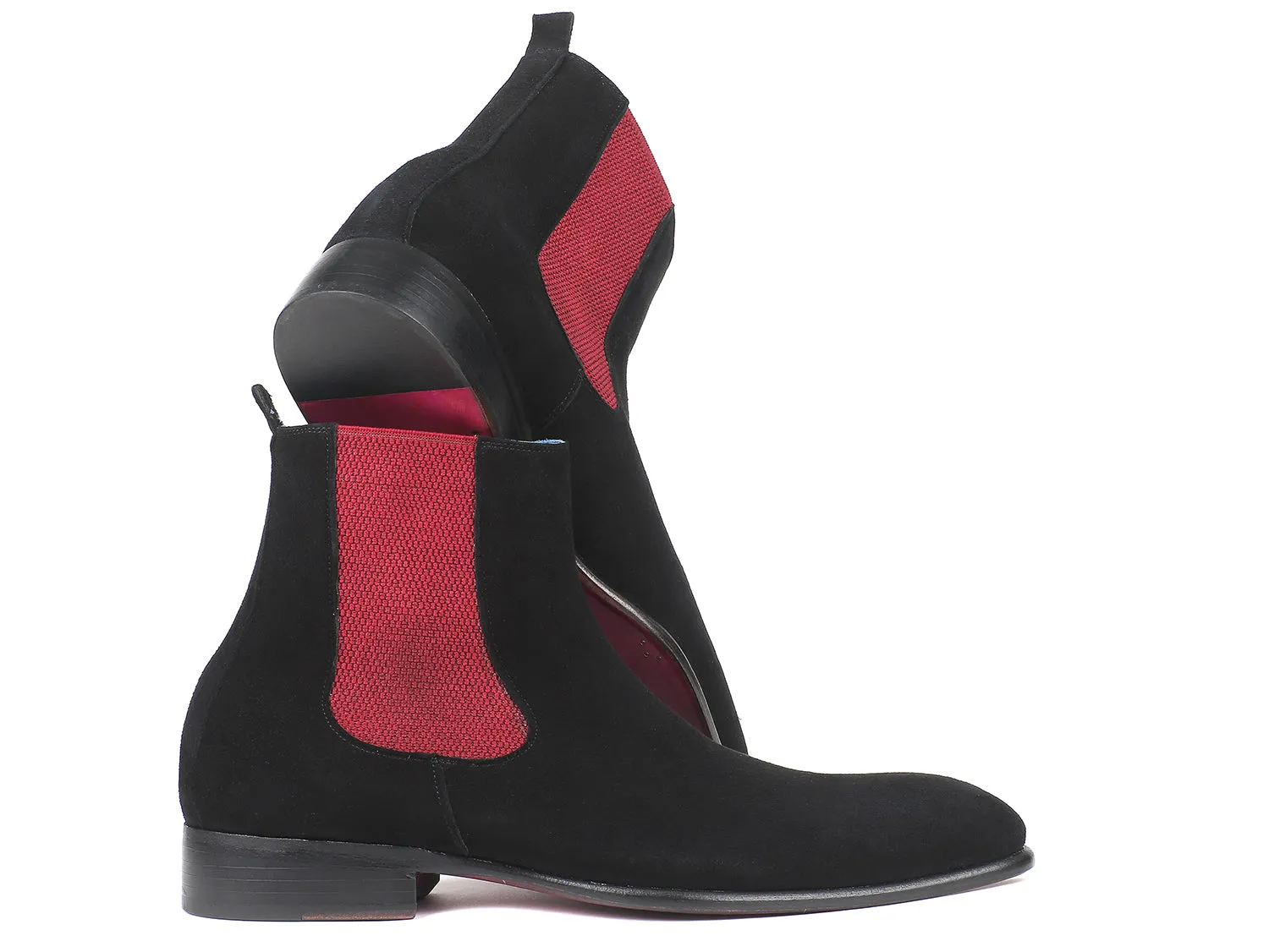 Paul Parkman Shoes Paul Parkman Men's Suede Chelsea Boots in Black