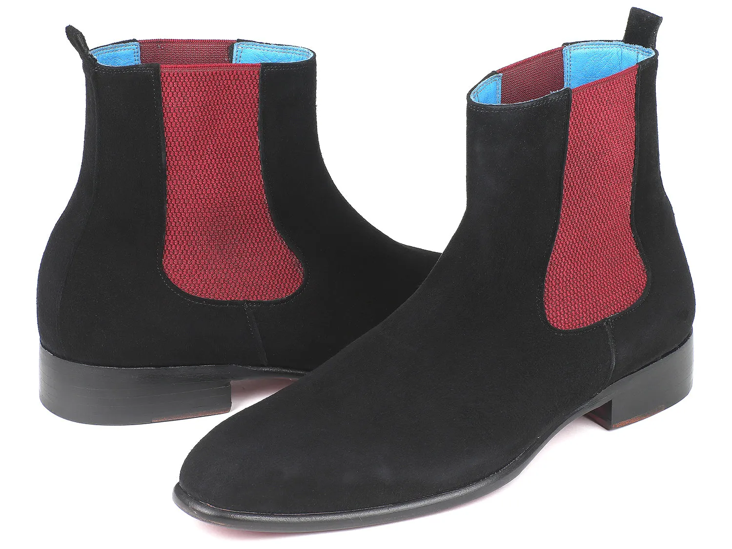 Paul Parkman Shoes Paul Parkman Men's Suede Chelsea Boots in Black
